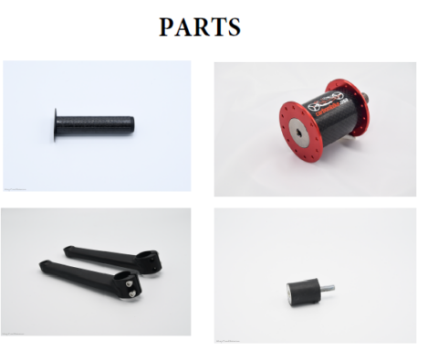 A series of photos showing different parts of a bicycle.